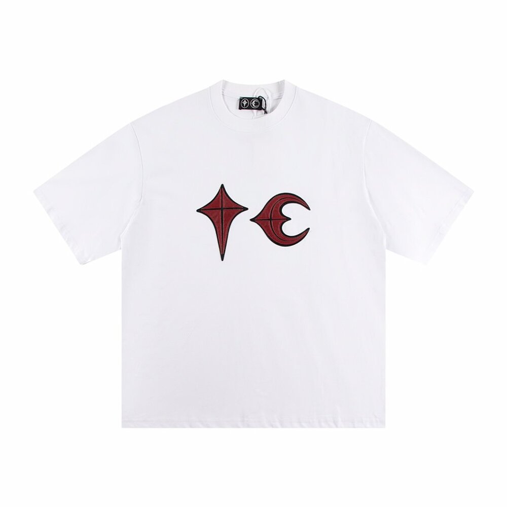 Thug Club White T Shirt With Distinctive Red Graphics